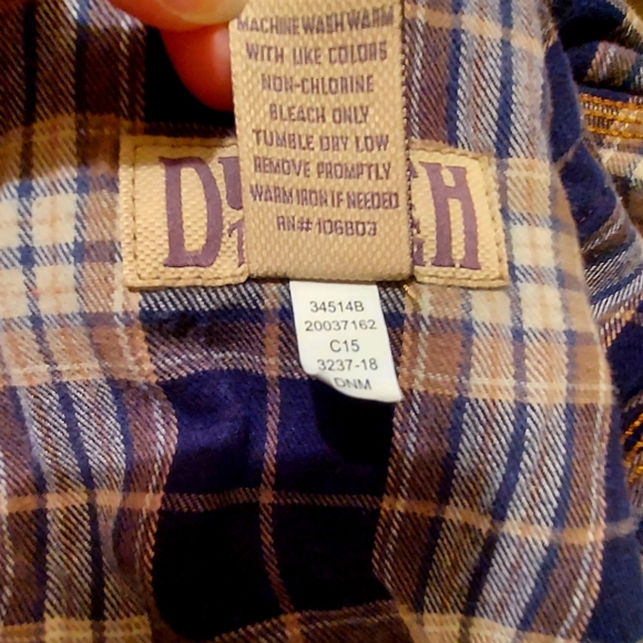 Duluth Flannel Lined Relaxed Fit Ballroom Denim Blue Jeans 44x30 - Picture 8 of 10